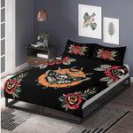 Death Moth Vintage Print - Three Piece Bedding Set