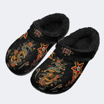 Vintage Snake and Tiger Print - Removable Fur Lined Slippers/Sandals