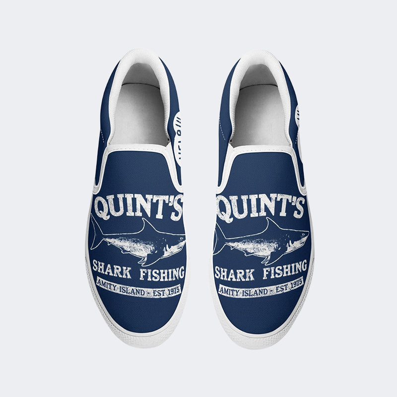 Jaws Quint's Shark Fishing Unisex - Slip On Shoes