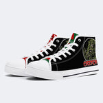 Horror Movie Vintage Print - High Top Canvas