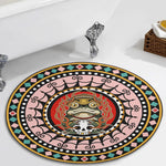 Retro Frog And Skull Print - Floor Mat