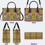 Retro Check Tiger - Leather Handbag