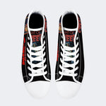 Unisex Vintage Horror Graphic - High Top Canvas