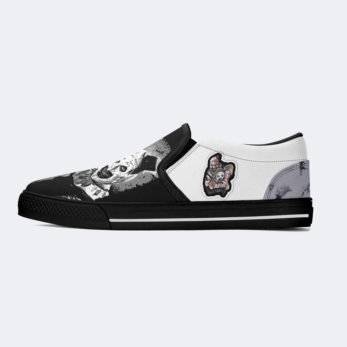 Unisex Horror Print- Slip On Shoes