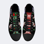 Horror Movie Vintage Graphic Print - High Top Canvas