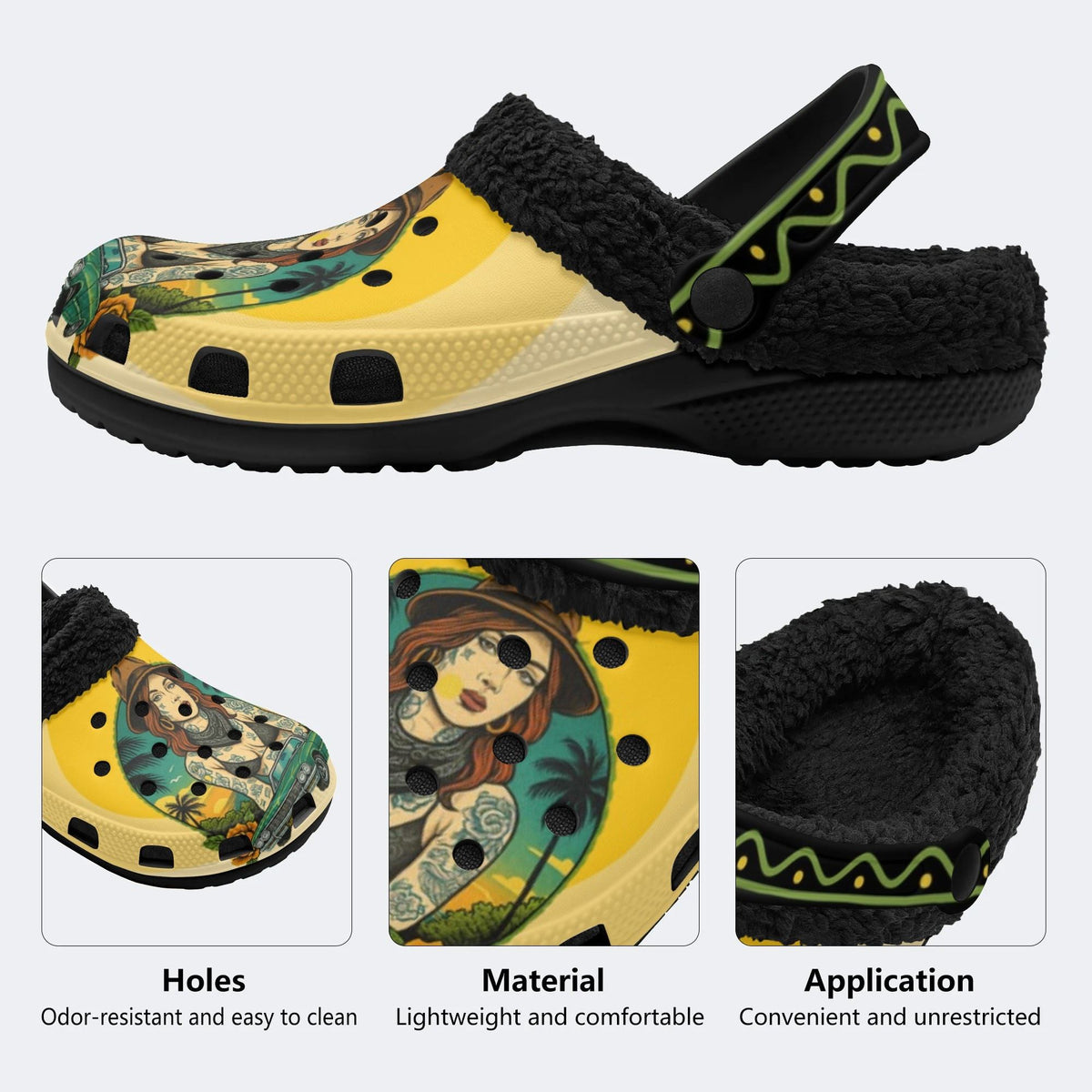 West Coast - Fur Lined Slippers/Sandals