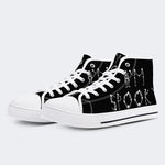 Unisex Retro Rock Musik Kunst Illustration Druck - High Top Canvas