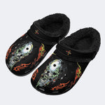 Horror Alien Print - Fur Lined Slippers/Sandals