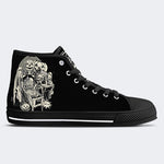 Unisex Horror Totenkopf Druck - High Top Canvas