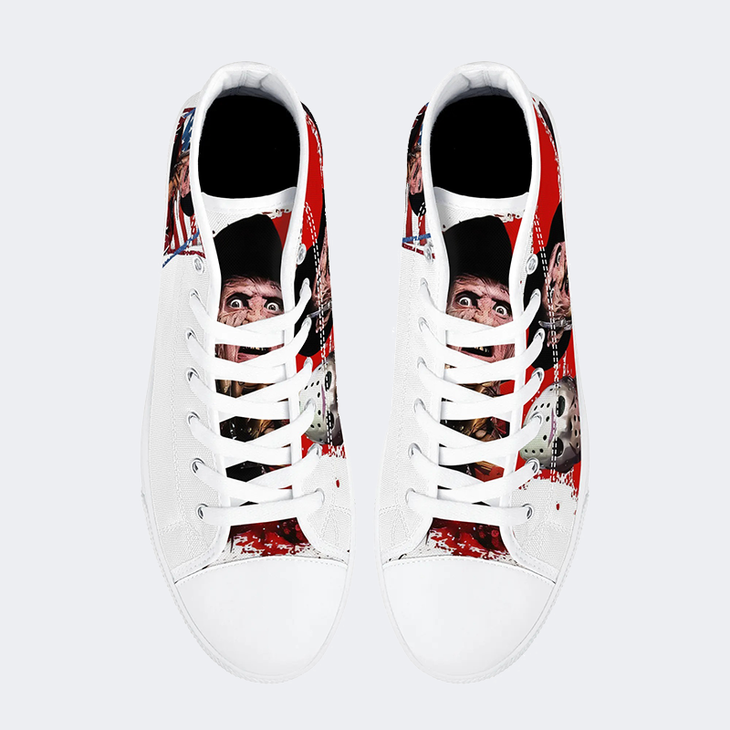 Horror Movie Vintage Graphic - High Top Canvas