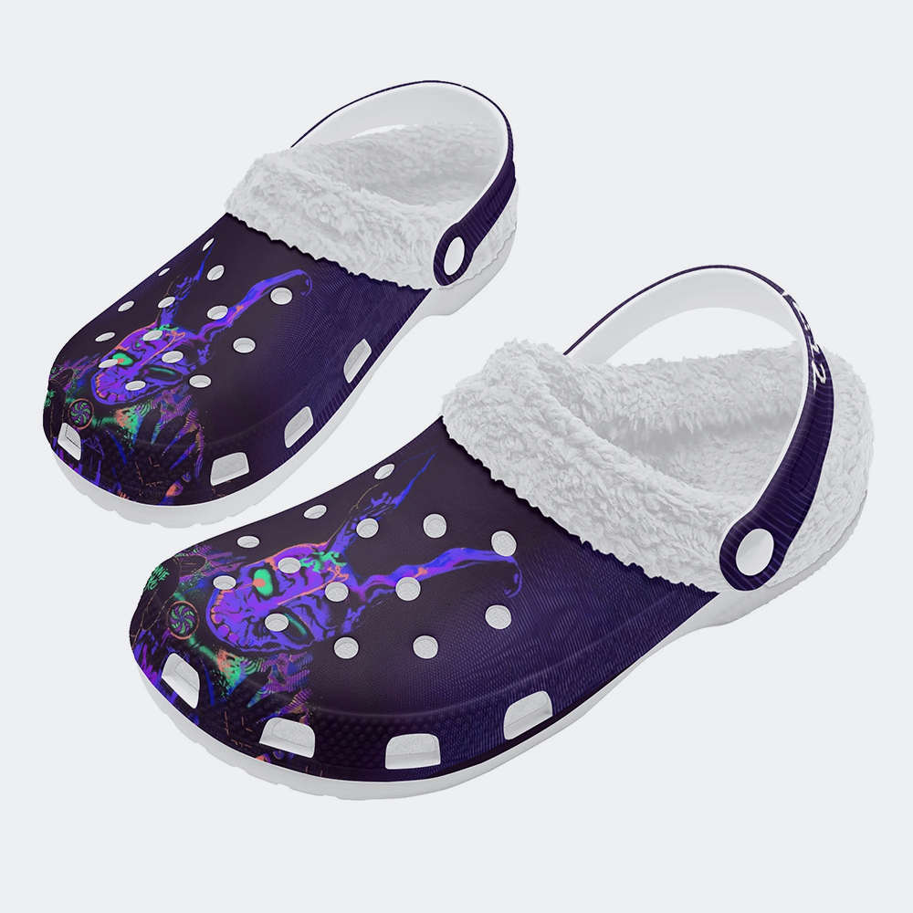 Unisex 28:06:42:12 Art Print - Fur Lined Slippers/Sandals