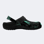 Spooky Glow Skull - Fur Lined Slippers/Sandals