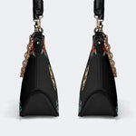 Trust No One Snake Print - Leather Crossbody Bag