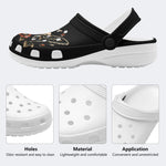 Skull And Moth Print - Slippers/Sandals