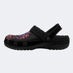 Gothic Grim Reaper Horror - Fur Lined Slippers/Sandals