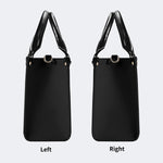 Pink Death Moth Print - Leather Handbag