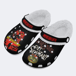 Unisex Retro PET SEMATARY Print - Fur Lined Slippers/Sandals