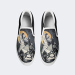 Unisex Retro Graffiti Art Print - Slip On Shoes