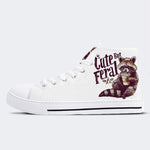 Cute But Feral Art Print - High Top Canvas