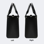 Inscribed Viper Print - Leather Handbag