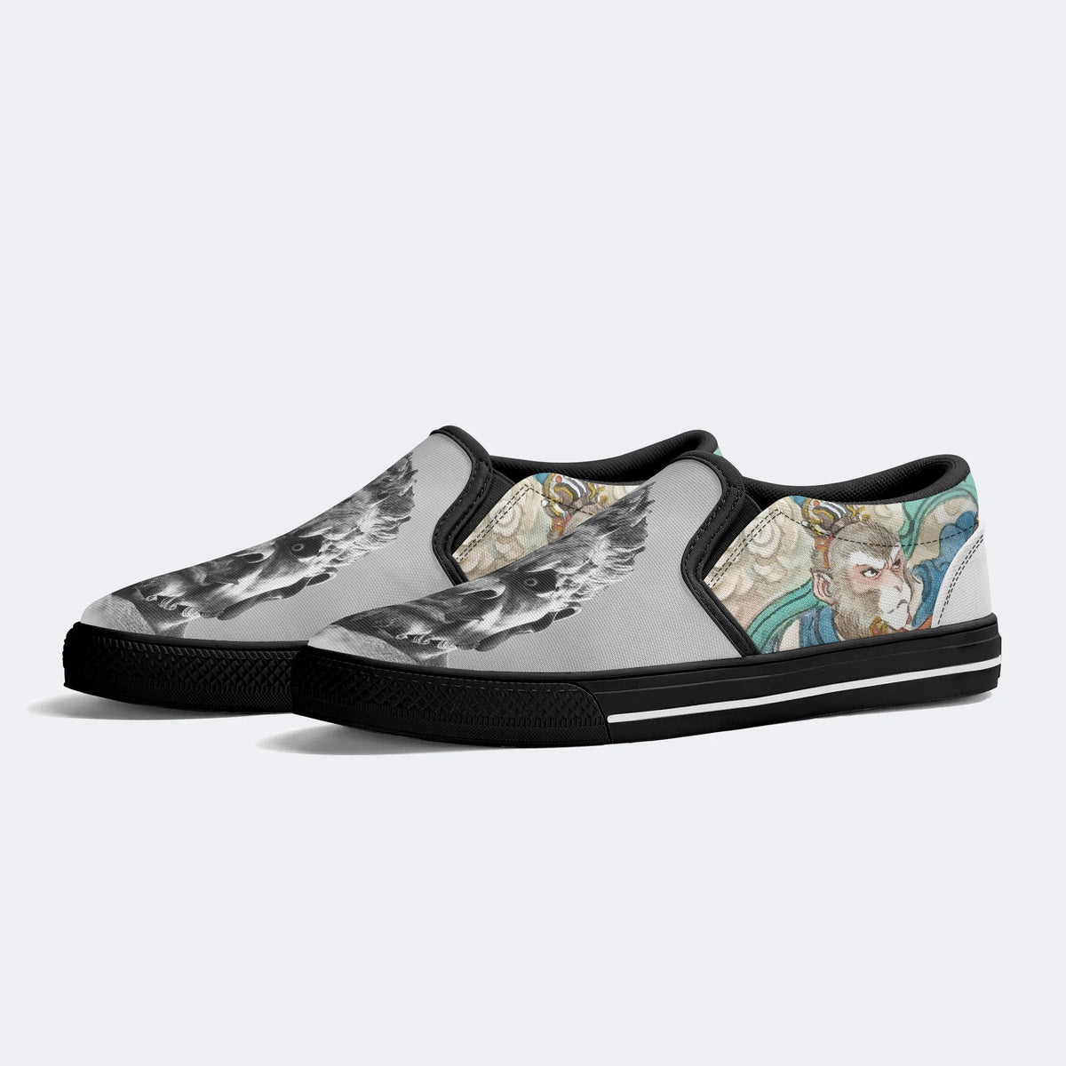 Wukong Print - Slip On Shoes