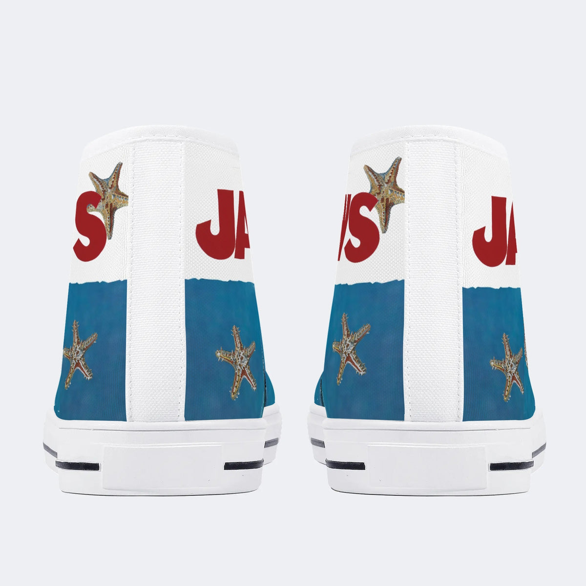 Quint's Shark Fishing Jaws Retro - High Top Canvas