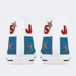 Quint's Shark Fishing Jaws Retro - High Top Canvas