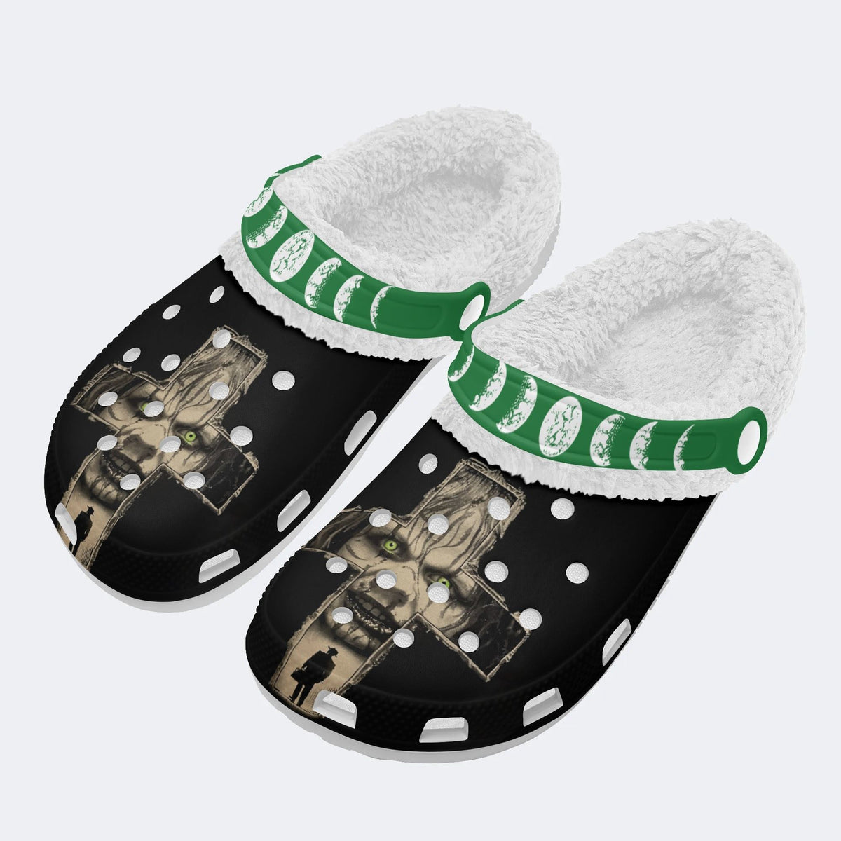 Horror Evil Eyes - Fur Lined Slippers/Sandals