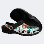 Unisex Ink Print - Fur Lined Slippers/Sandals