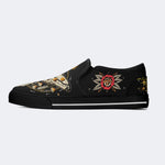 Sun And Moth Print - Slip On Shoes