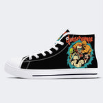 Unisex Horror Totenkopf Druck - High Top Canvas