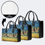 Van Gogh Starry Night Town Print Handbag Factory Direct Sales