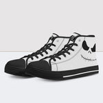 Der Albtraum vor Weihnachten Graue High Top Canvas Schuhe