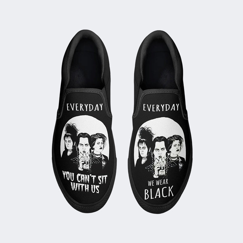 Unisex Horror Movies Print - Slip On Shoes