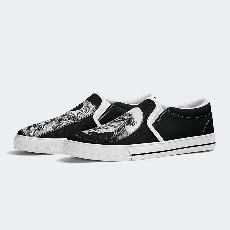 Chaussures unisexes à enfiler avec imprimé Christ Art 
