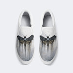 Surreal Death Moth Print - Slip On Shoes