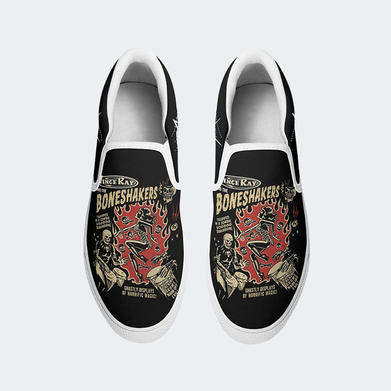 Unisex Horror Print - Slip On Shoes