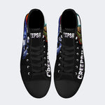 Unisex Horror Movie Vintage Graphic Print - High Top Canvas