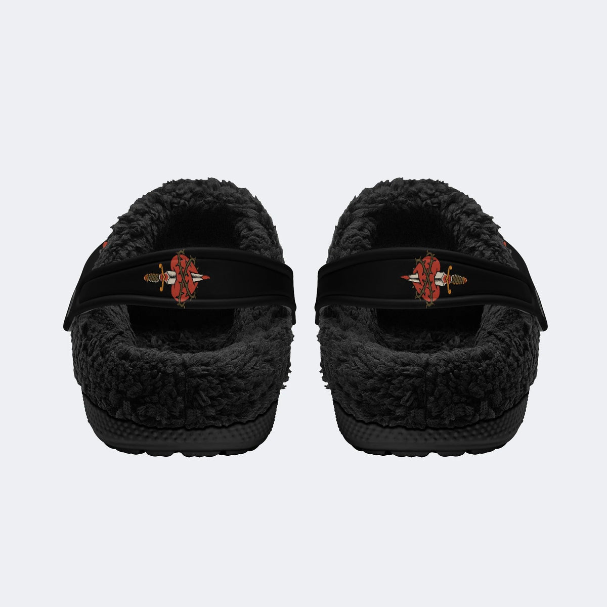 Panther Rose Tattoo - Fur Lined Slippers/Sandals