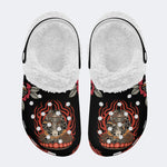 Traditional Ninja Frog Print - Fur Lined Slippers/Sandals