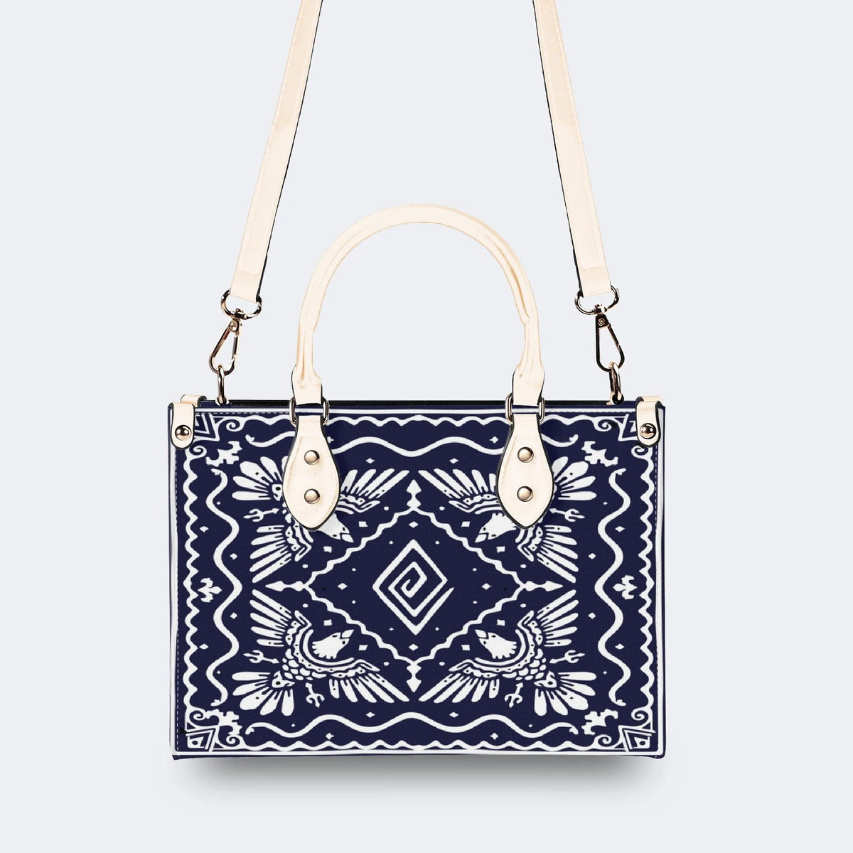 White Eagle Totem - Leather Handbag