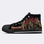 Horror Movie Vintage Graphic Print- High Top Canvas