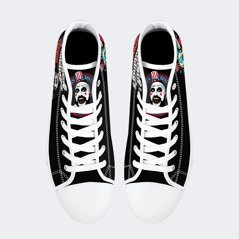 Horror Print - High Top Canvas