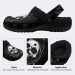 Dark Wraith Skull - Fur Lined Slippers/Sandals