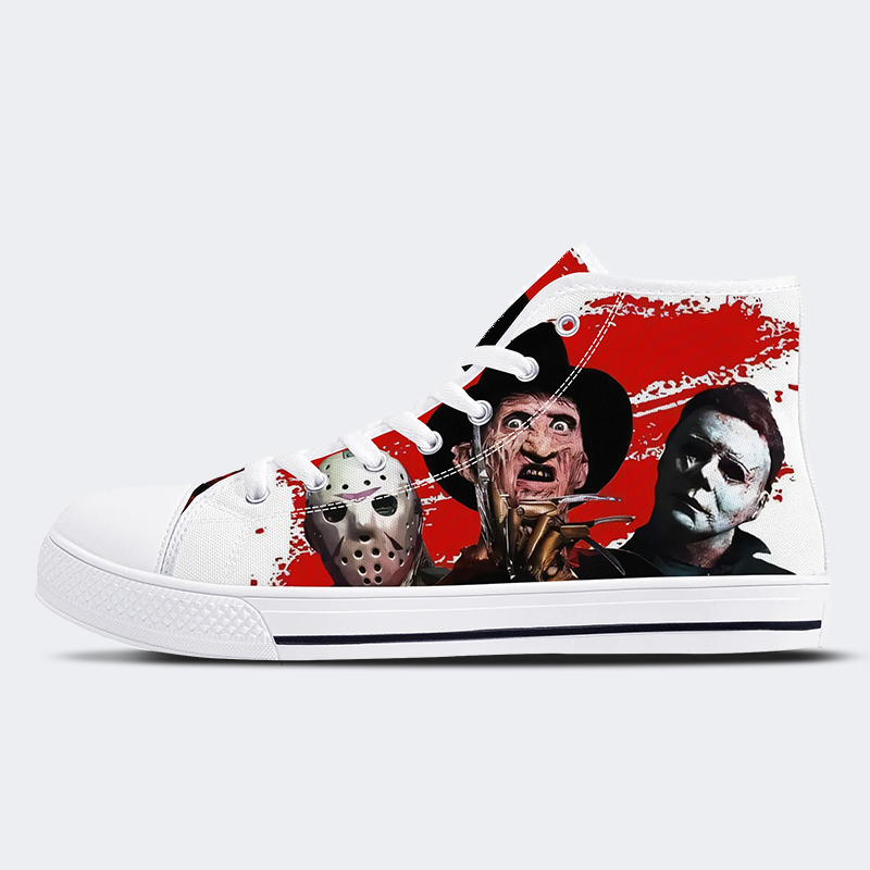 Horror Movie Vintage Graphic - High Top Canvas