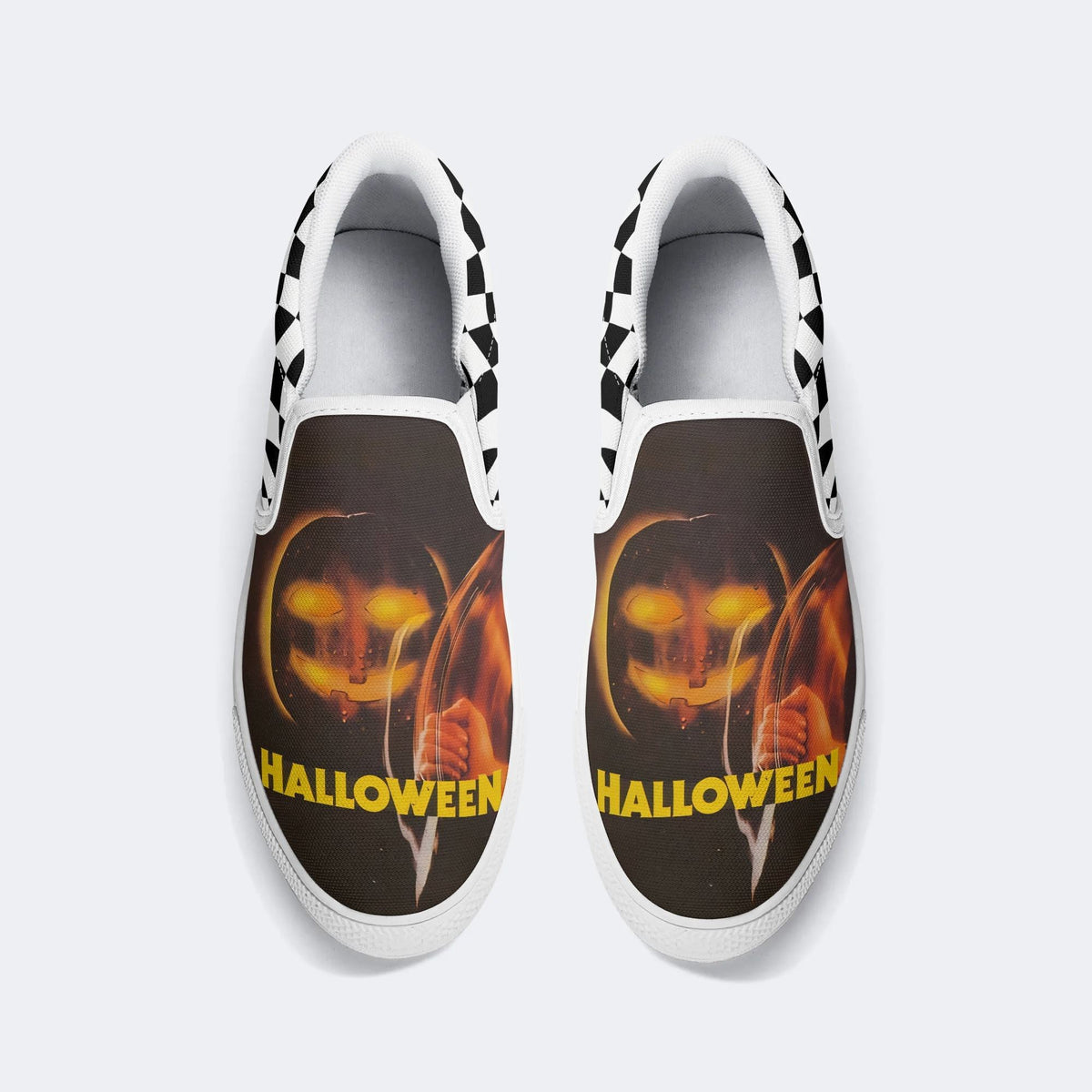 Halloween Horror Print - Slip On Shoes