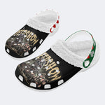 Unisex Horror Movie Print - Fur Lined Slippers/Sandals