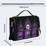 Forest Outside The Window - Leather Satchel Bag