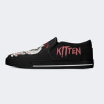 Horror Movie Kitten Print - Slip On Shoes