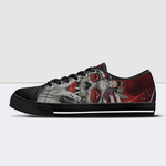 Replica Skull Low Top Canvas Shoes